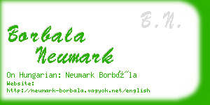 borbala neumark business card